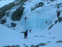 Ice fall rounding corner to Otemma Glacier